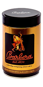 Barbera Espresso Classica 250g gemahlen Dose