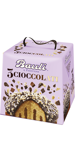 Bauli Panettone 3 Cioccolati 750g