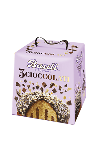 Bauli Panettone mit Triple-Chocolate-Füllung 750g
