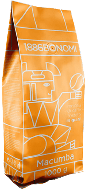 Bonomi Macumba Miscela di Caffe 1kg Bohnen Bonomi Macumba Miscela di Caffe 1kg Bohnen