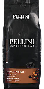 Pellini Espresso Bar N° 9 Cremoso Kaffee 1kg Bohnen