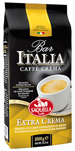 Saquella Espresso Bar Italia Extra Crema 1kg Bohnen