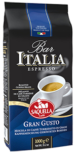 Saquella Espresso Bar Italia Gran Gusto 1kg Bohnen
