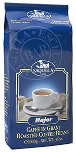 Saquella Espresso Miscela Esclusiva Major Bar 1kg Bohnen