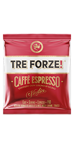 Tre Forze Kaffee Espresso Pads 50 Stück