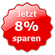 Jetzt 8% sparen